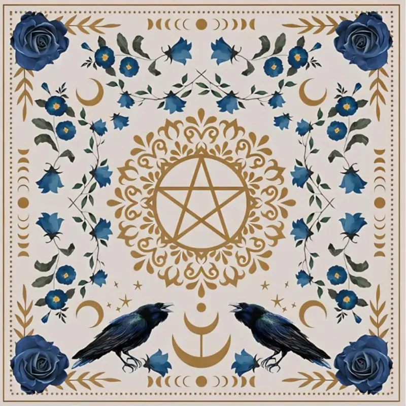 Tarot Chiêm Tinh Học Bàn, HU, Khăn Trải Bàn Bàn thờ, Thảm Trò Chơi Cờ Bàn, Khăn Trải Bàn thờ Tiên Tri.