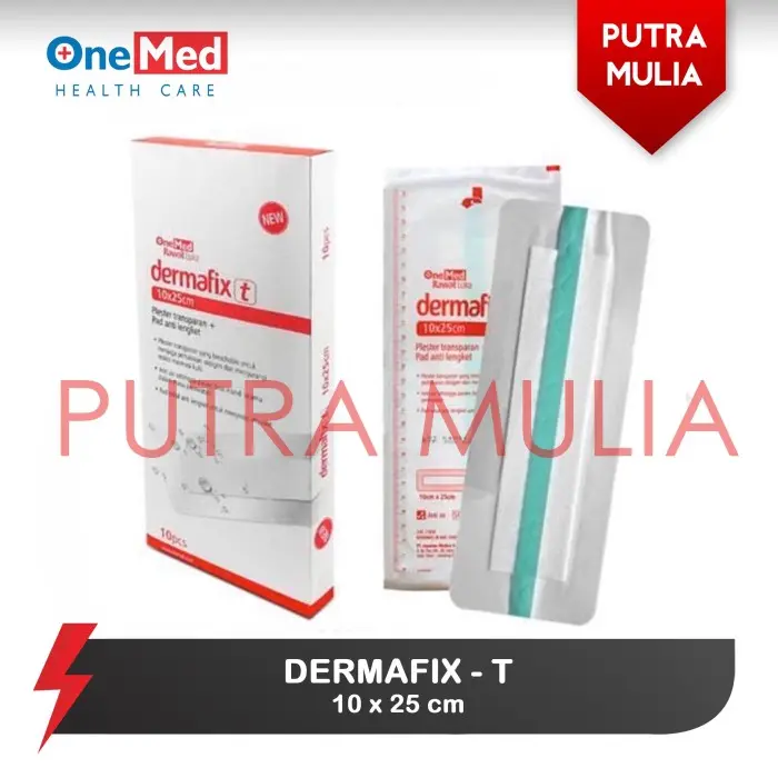 Plester Operasi Luka Transparan Anti Air 10 x 25 cm Dermafix T Onemed