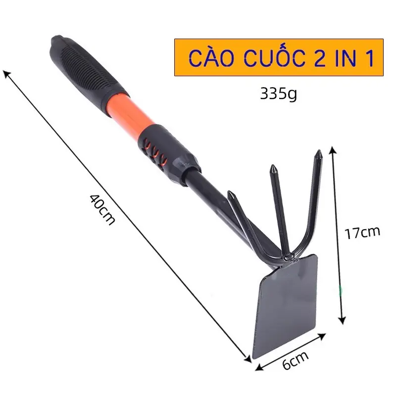 ￼Bộ xẻng làm vườn tiện lợi thép không gỉ 4