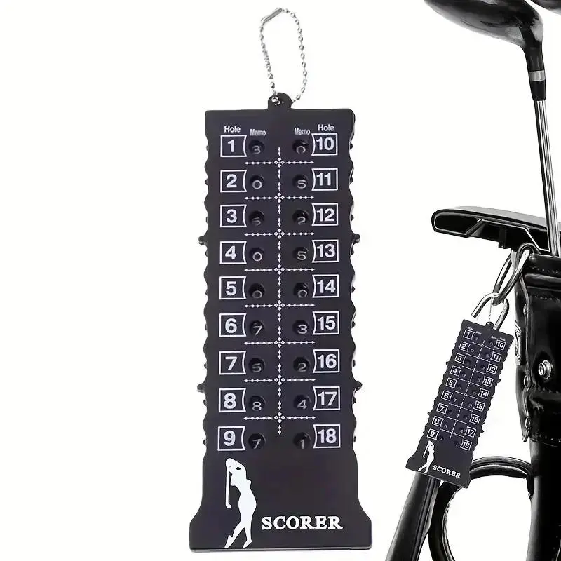 18-hole Golf Score Counter with Keychain, Portable Golf Scorekeeper, Durable Golf Accessories for Men & Women, Golf Gift 0