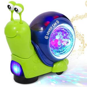 Cute Snail Toy, Creative Musical Light Up Crawling Snail Toy, Early Learning Educational Sensory Play Toy