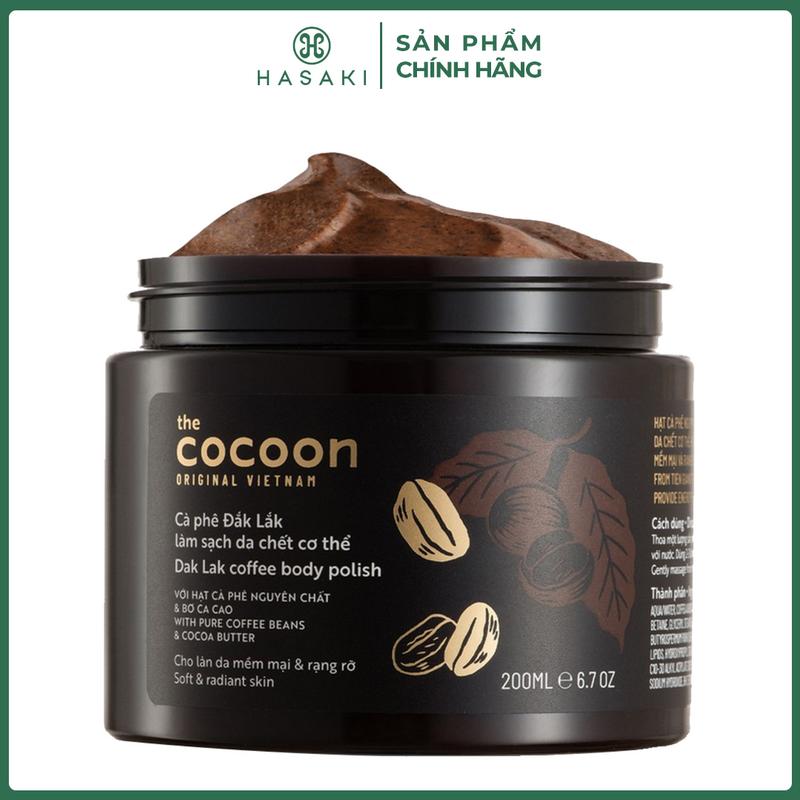 Tẩy Tế Bào Chết Toàn Thân Cocoon Cà Phê Đắk Lắk Dưỡng Body 200ml | HASAKI BEAUTY