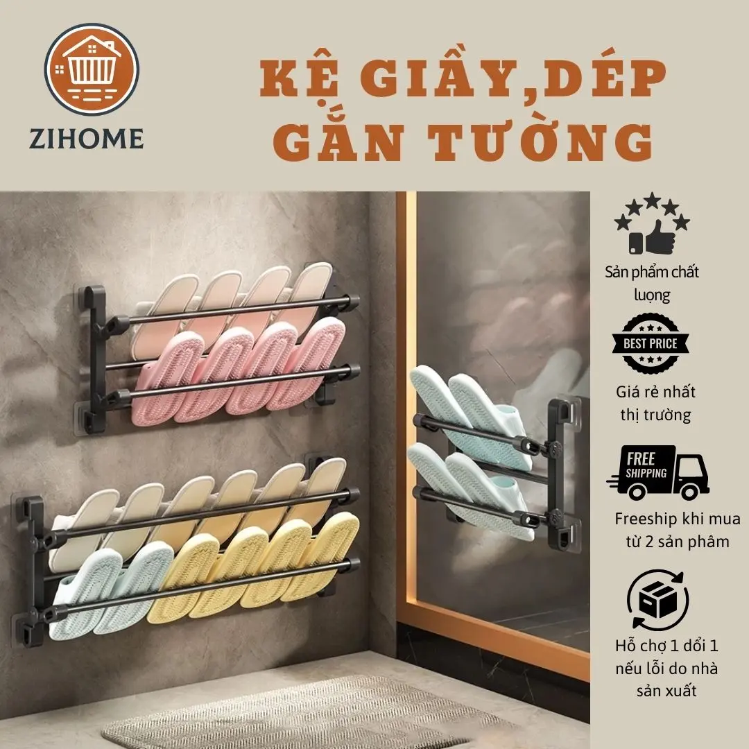 Kệ Để Giày Dép Gắn Tường Không Đục Lỗ, Gập Lại Tiện Dụng – Phù Hợp Cho Phòng Tắm, Phòng Ngủ, Tiết Kiệm Không Gian