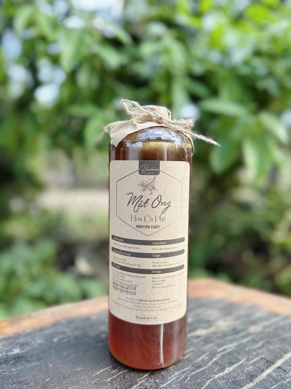 Mật ong hoa cafe Tây Nguyên - chai 1L