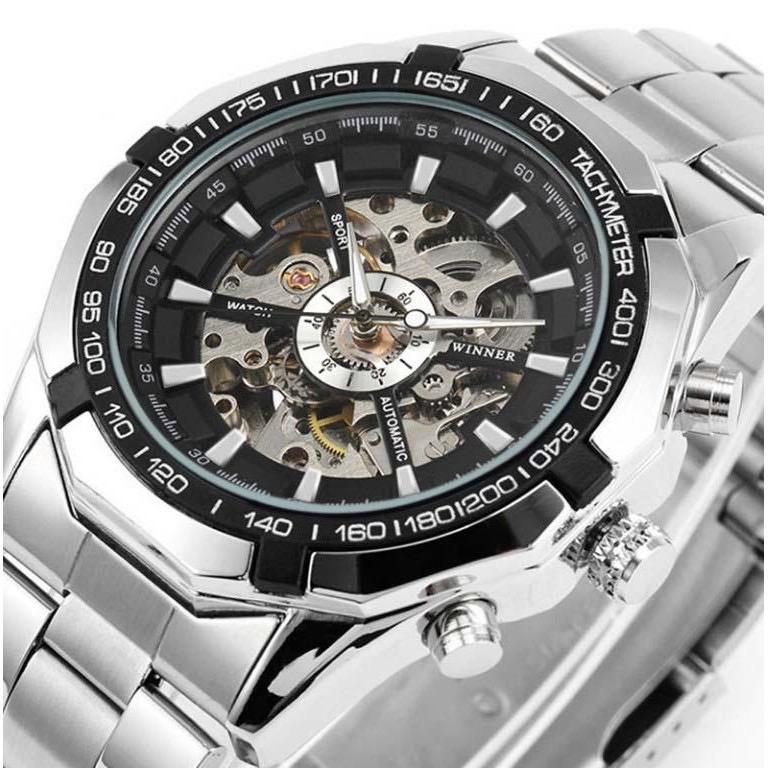 Đồng hồ cơ nam FNGEEN CF2 size to có dạ quang chống nước 3ATM TẶNG FULL BOX HỘP CHÍNH HÃNG DỤNG CỤ CẮT DÂY VÒNG TAY số lượng quà tặng giới hạn