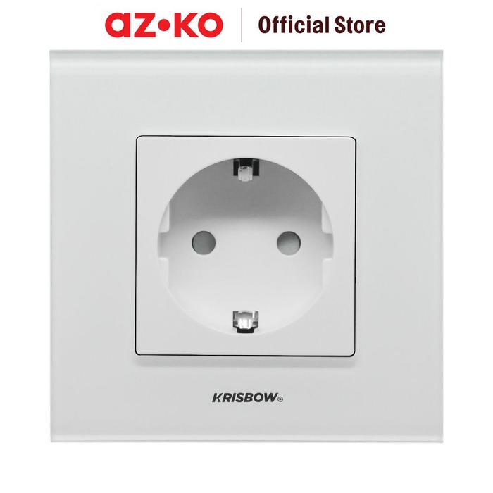 Frame Azko Jual AZKO Krisbow Stop Kontak Dinding Glass Frame Wall Socket Electric ...