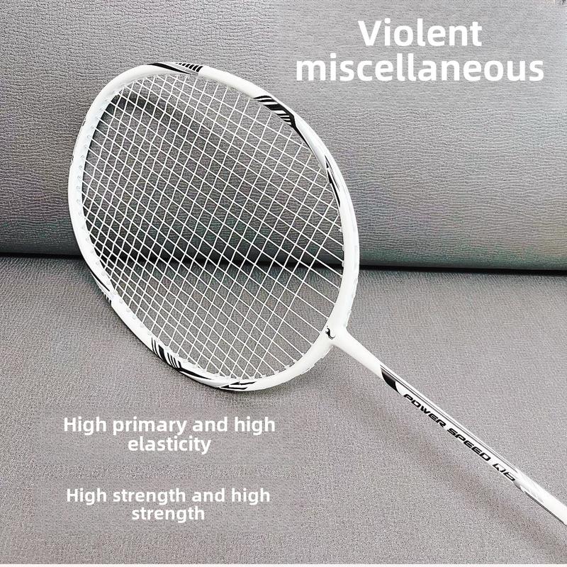 Product Introduction of Balanced Bamboo 4u Ultra-Light Full Carbon Fiber Badminton Racket Durable Single Shot Men and Women Training Competition Professional Shot 5