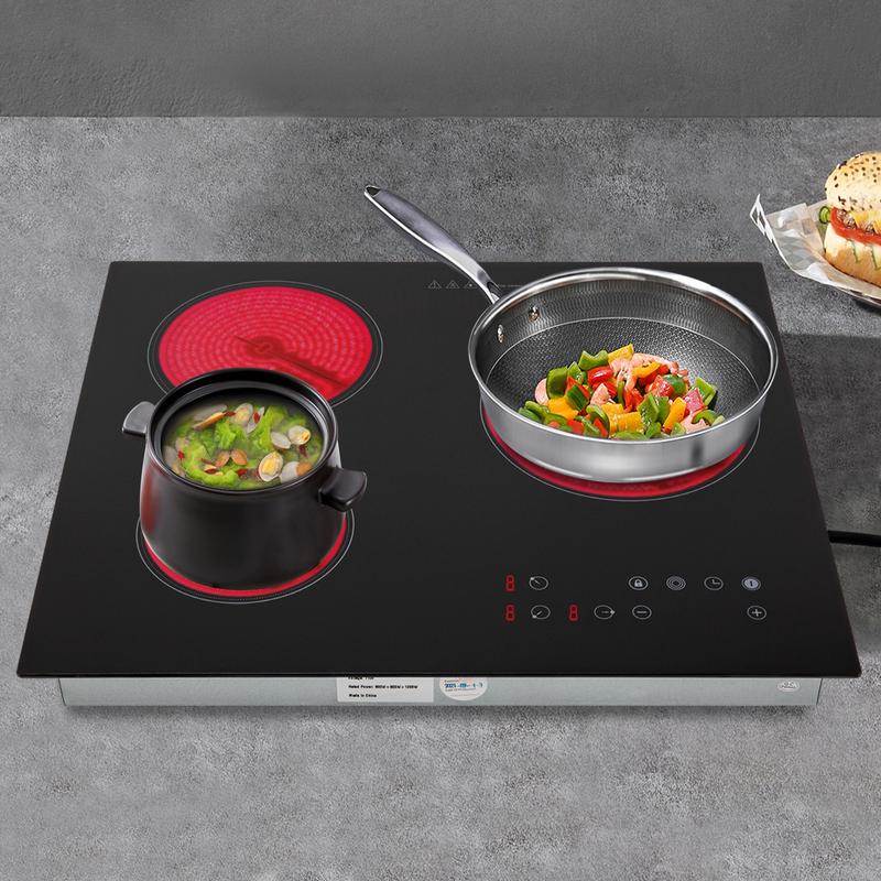 Commercial Electric Ceramic Cooktop - High-Power Multi-Head, Three ...