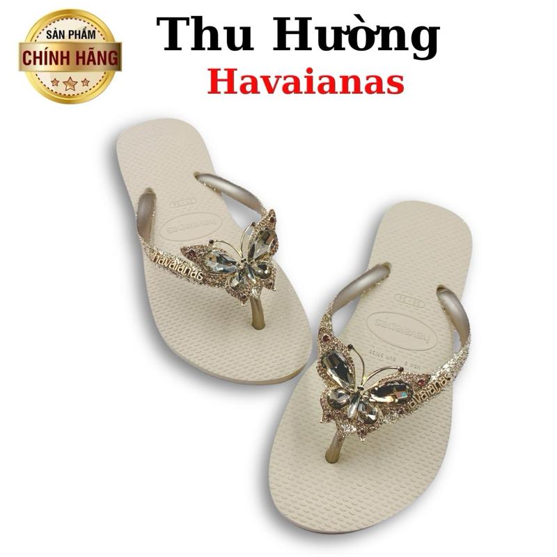  Dép Kim Tuyến Sợi Kem Gắn Kèm Charm Tổng Hợp Từ Brazil - Cao su non tự nhiên chống trơn trượt - Thu Hường 