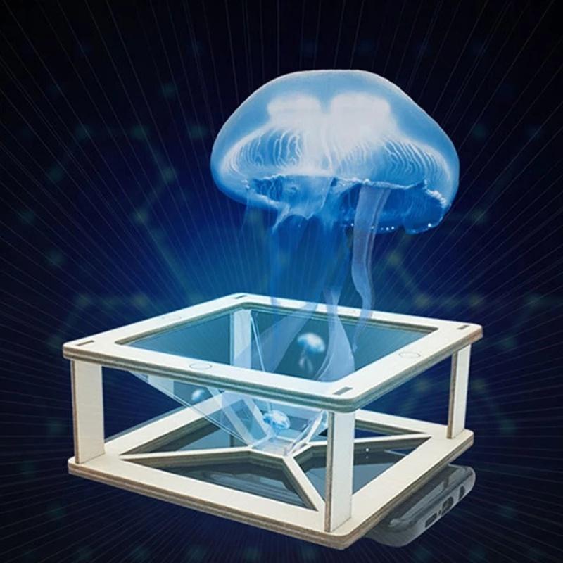 Combo Máy Chiếu Phim 3D Hologram, Hộp chiếu Video 3D, Bộ Dụng Cụ Làm Hộp Kính Chiếu Hologram 3D, Đồ Chơi Stem Khoa Học 6