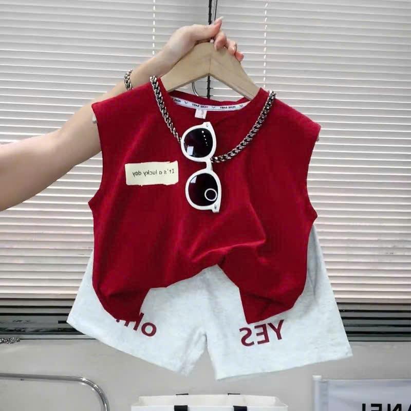 Bộ Quần Áo Ba Lỗ bé trai chất cotton mềm mịn mát họa tiết Yes Oh siêu xinh cho bé trai từ 7- 35k---MÃ YES OH ĐỎ