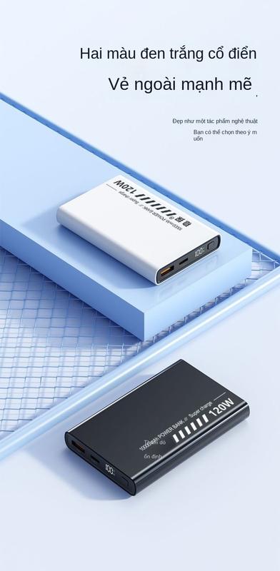 Product Introduction of Sạc Siêu Nhanh, Sản Phẩm Mới, 120W, 10000 MA, Siêu Mỏng Và Nhỏ Gọn, Thích Hợp Cho Huawei, Xiaomi Và Các Thiết Bị Apple, Power Bank 13
