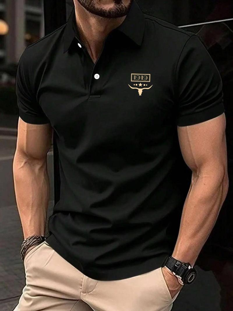 Product Introduction of Men's Regular Fit Polo Shirt, Casual Short Sleeve Collar Top for Summer, Fashion Men's Clothes for Daily Wear 1