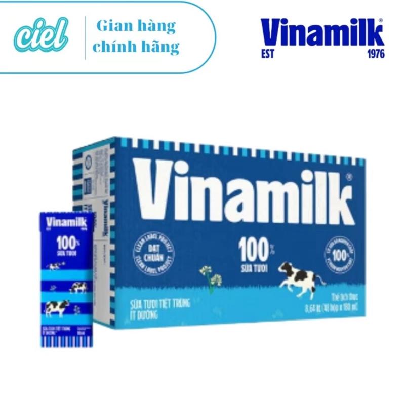 Product Introduction of 1 thùng 48 Hộp sữa tươi tiệt trùng vinamilk 110ml-180ml/ hộp ( Không đường, ít đường,có đường,socola, dâu) 5