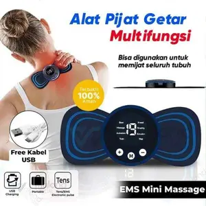 Alat Pijat Terapi Mini Pad EMS Rechargeable Pemijat Pinggang Punggung Leher Massager Stick Patch Tubuh Pijit