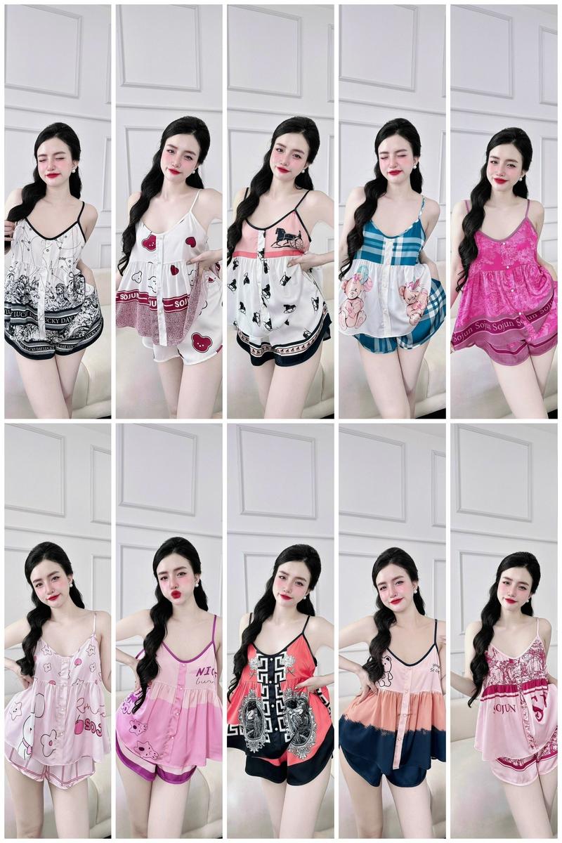 Product Introduction of Đồ Ngủ Sexy Bộ Latin 2 Dây Đô  Nút Ngọc Dưới 65Kg 31