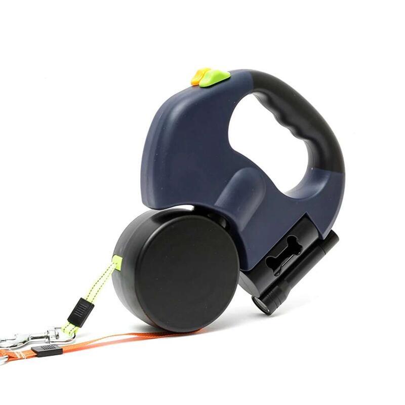 Product Introduction of Small Dog Dual Retractable Heads And LED With Led Pet Leash Lights Leads EASY 9