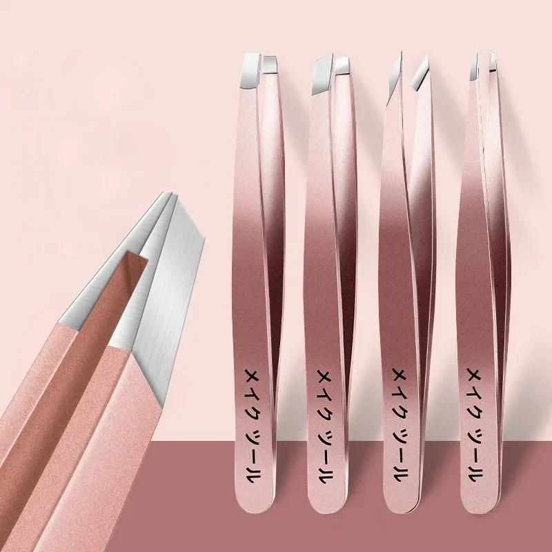 Product Introduction of 4pcs High-quality Professional Tweezers Set  Perfect For Eyebrow Hair Removal, Splinter & Ingrown Hair Removal & For Men & Women 10