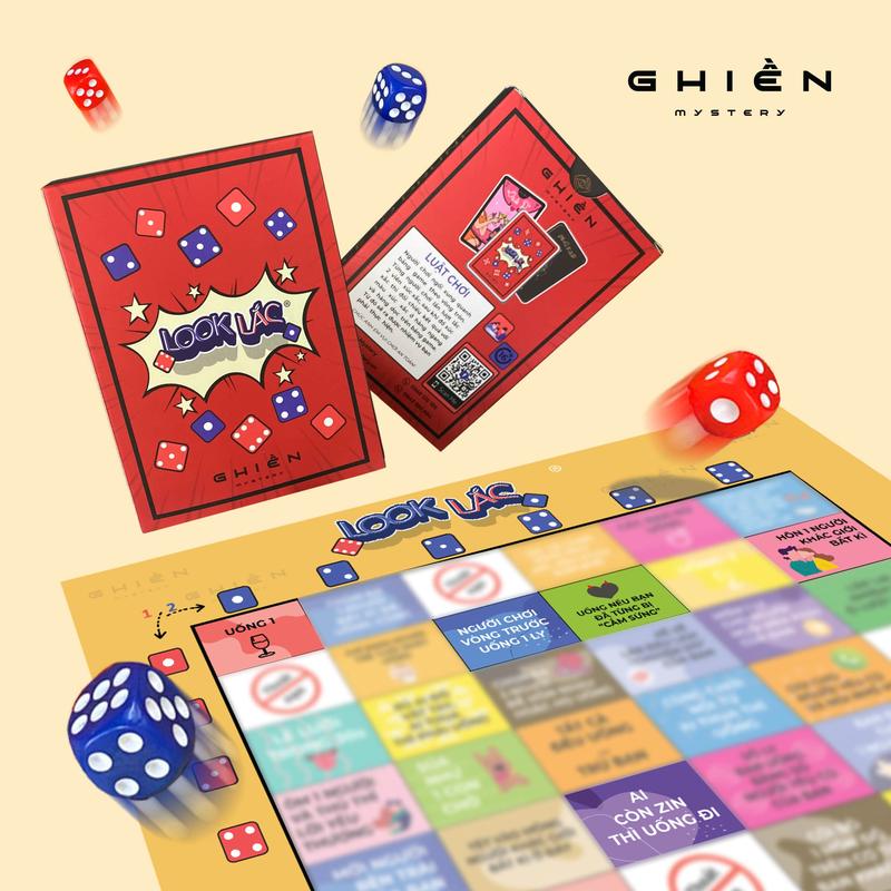  Bảng drinking game gây cười "Look Lắc" vui vẻ với bạn bè hội nhóm - 36 thử thách hottrend khuấy đảo | Ghiền Mystery Thẻ Bài Bộ Bài 