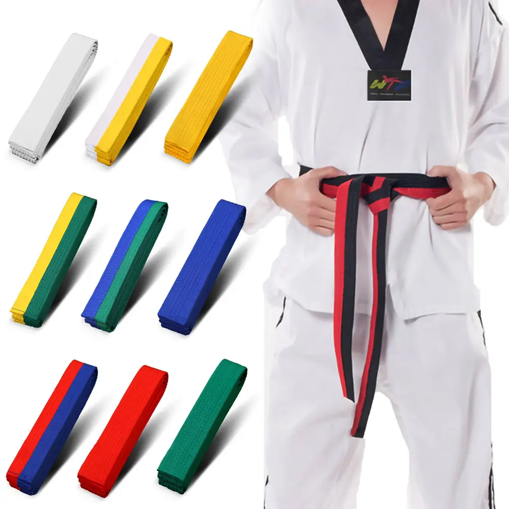 1PCS Martial Arts Karate Judo Taekwondo Professional Belts Judo Jiu jitsu Standard Tapes Protective Waistband #459841