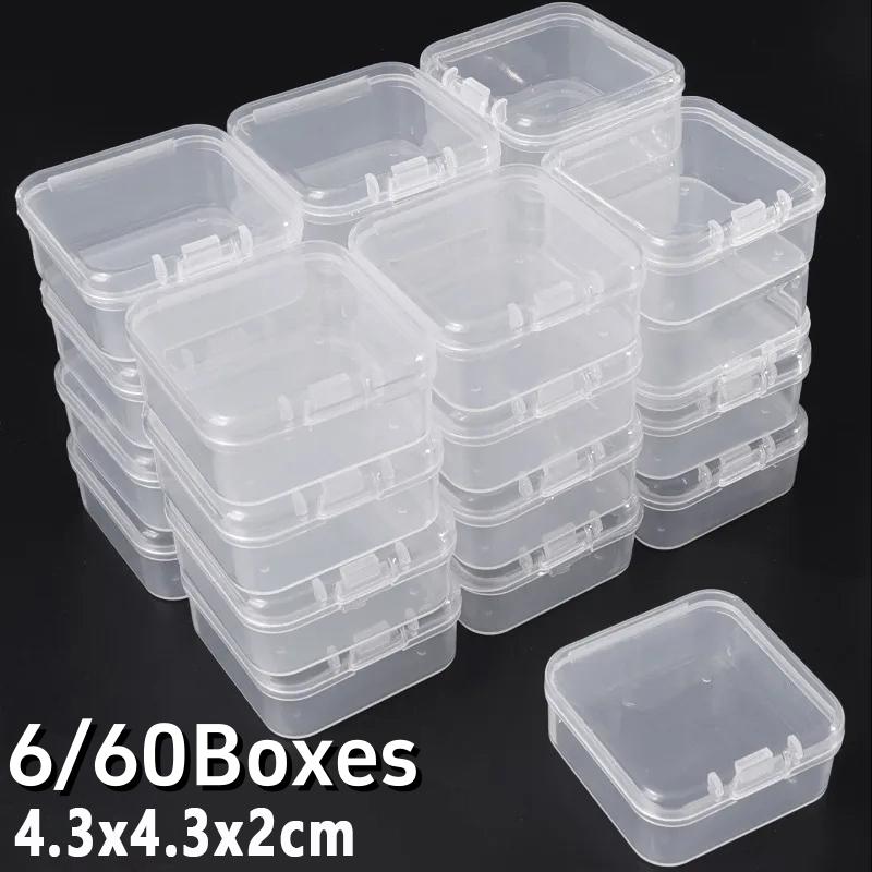 Hộp Đựng Đồ Mini Cao Cấp Có Nắp Gập / Hộp Nhựa Vuông Trong Suốt / Hộp Đựng…
