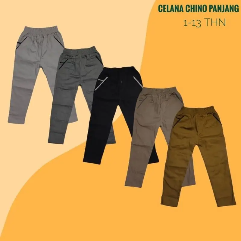 celana panjang chinos anak 1-13thn bahan twill streatch