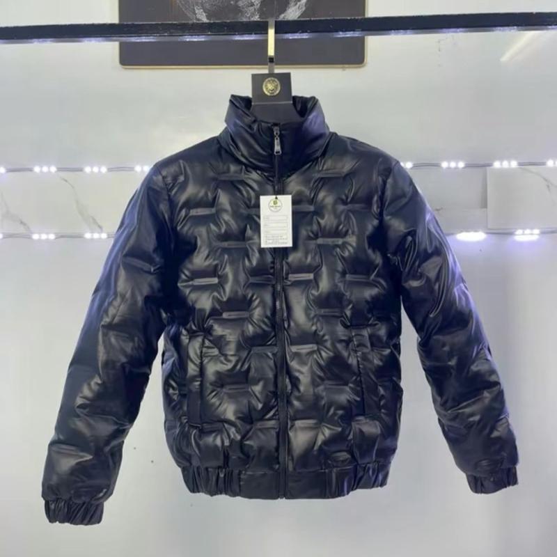 Áo Khoác Phao Bóng Trơn A10 , Chất Liệu Bóng Nhám Họa Tiết Dập Chìm Menswear Nam Jacket Màu Đen