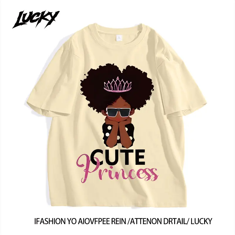 Four -colored cute cotton original design T -shirts female short -sleeved loose round neck top