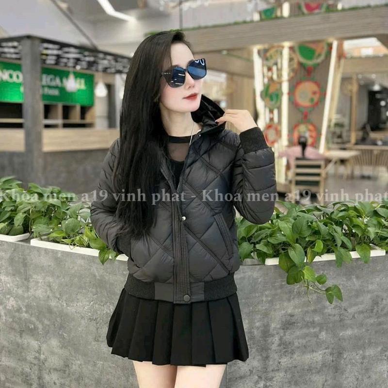 Áo khoác phao nữ siêu nhẹ trần trám lót lông Top Women Jacket Nhung 4