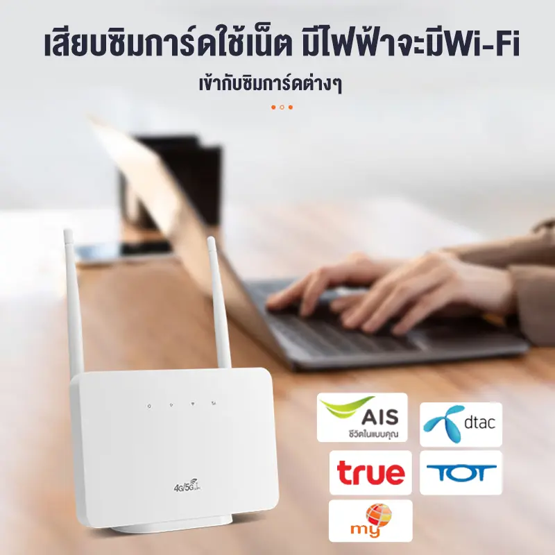 เร้าเตอร์ใส่ซิม เราเตอร์ เราเตอร์ไร้สาย Routers 4G ตัวปล่อยสัญญาณ ตัว ...