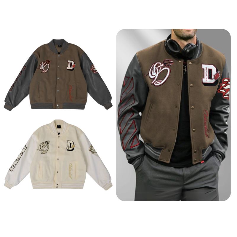  Áo khoác varsity Phillip Odin Club Áo khoác dạ phối da nam nữ unisex 