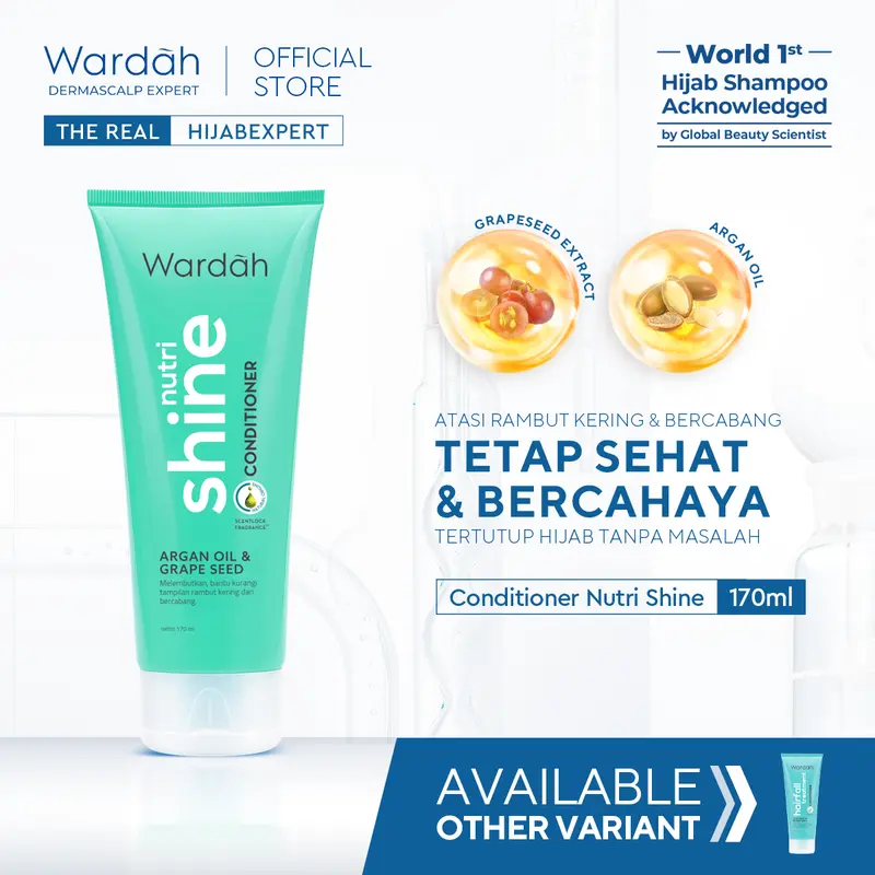 Wardah Dermascalp Expert Conditioner 170 ml - Hairfall Treatment / Nutri Shine 0