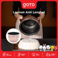Gambar Goto [COD] Gohan Rice Cooker Penanak Nasi Magic Com Low Watt Anti Lengket 1L - DARK GREY dari Goto Living Kota Tangerang 5 Tokopedia