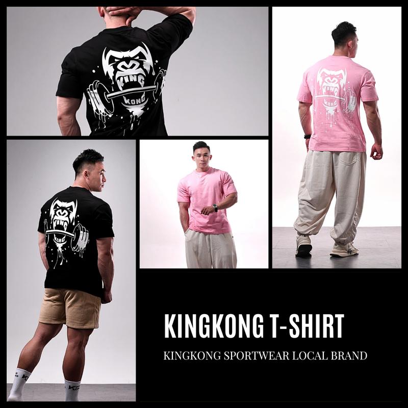 Product Introduction of [Mới T10] Áo thun Oversize Cotton In Hình Kong Tạ - Local Brand TB KINGKONG SPORT WEAR 4