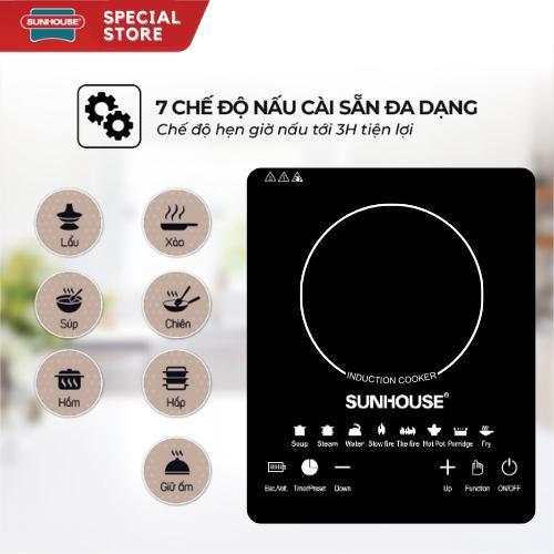 Bếp Từ Đơn Cảm Ứng SUNHOUSE Cao Cấp Tiết Kiệm Điện , Bếp Điện Từ Hồng Ngoại