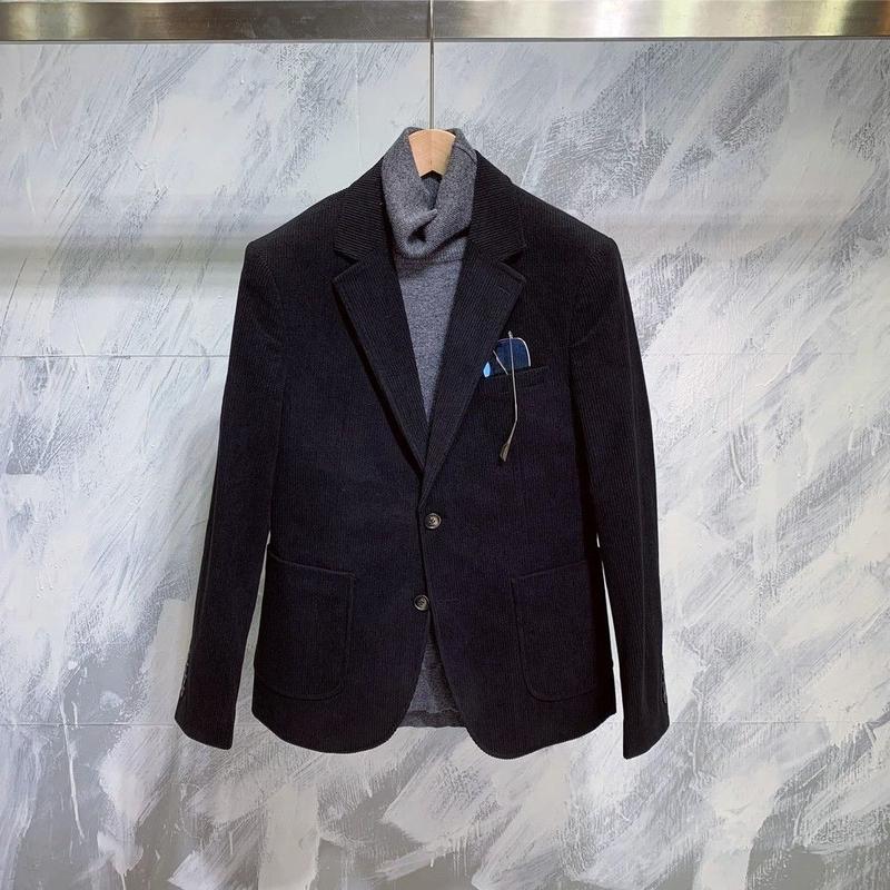 Product Introduction of Áo Khoác Vest Công Sở, Dáng Ôm, Chất Liệu Vải Nhung Kẻ, Phong Cách Anh Quốc, Dành Cho Nam, Hợp Xu hướng Phong Cách Hàn Quốc, Phong Cách Đường Phố Ruoshuai, Bộ Đồ Đơn Thường Ngày Người Nổi Tiếng Trên Internet 4