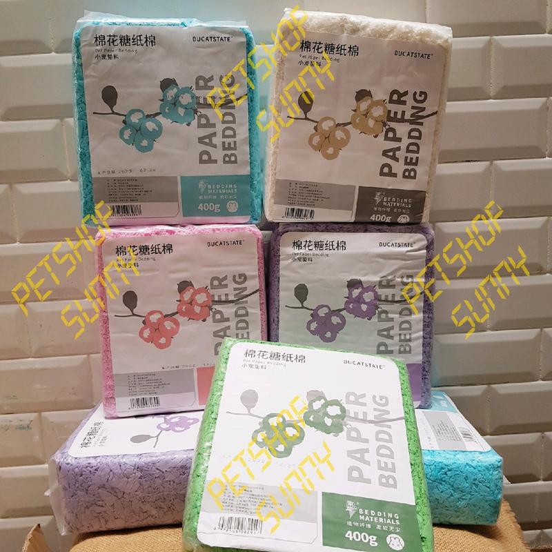 (Nguyên túi) Giấy Bucatstate 400g lót chuồng hamster, sóc, thỏ, bọ, nhím