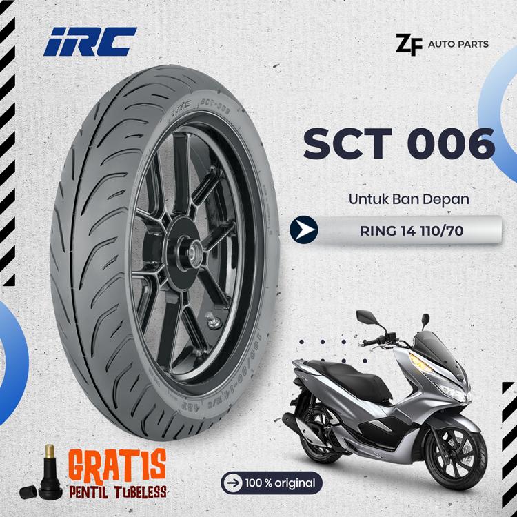 SEPASANG / SATUAN BAN MOTOR PCX 160 IRC SCT 006 007 Ring 14 TUBELESS ADV 160 3