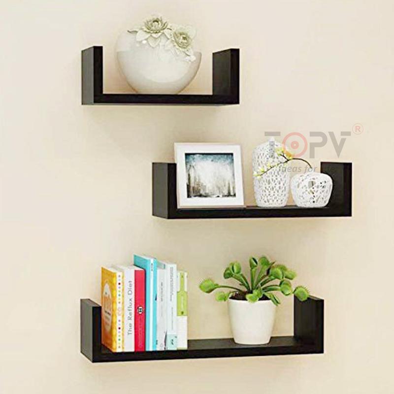  Giá để sách chữ U treo tường decor trang trí thanh gỗ gắn tường mini phòng khách phòng ngủ để cây cảnh Đựng Sách <> Sách< > Trưng Bày Decor Phòng Kệ Sách 