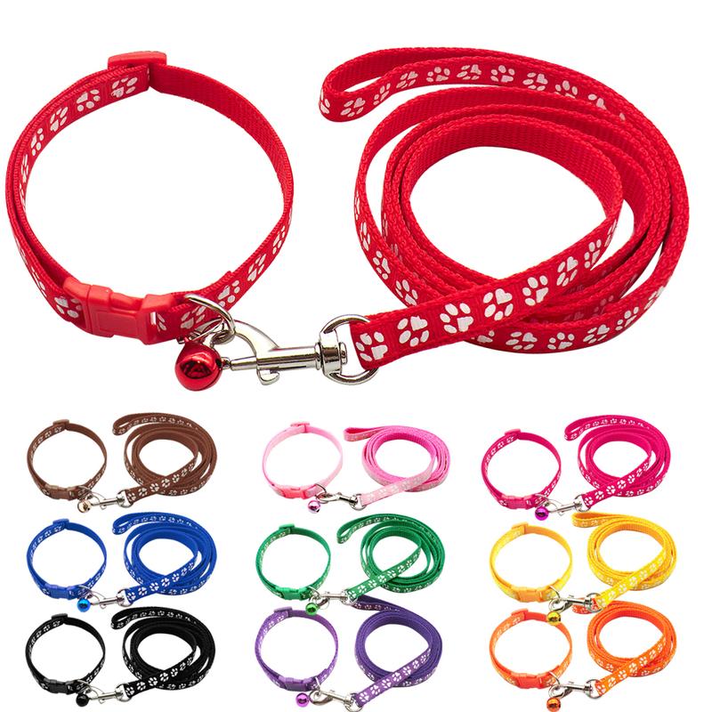 Bộ Dây Xích Và Dây Đai Nịt Cho Thú Cưng, Dài 1.2M, Dây Xích Chó, Có In Hình Chân Dễ Thương, Thích Hợp Cho Chó Và Mèo Nhỏ Đi Dạo, Áo Vest Dây Xích Chó, Đồ Dùng Thú Cưng, 434845