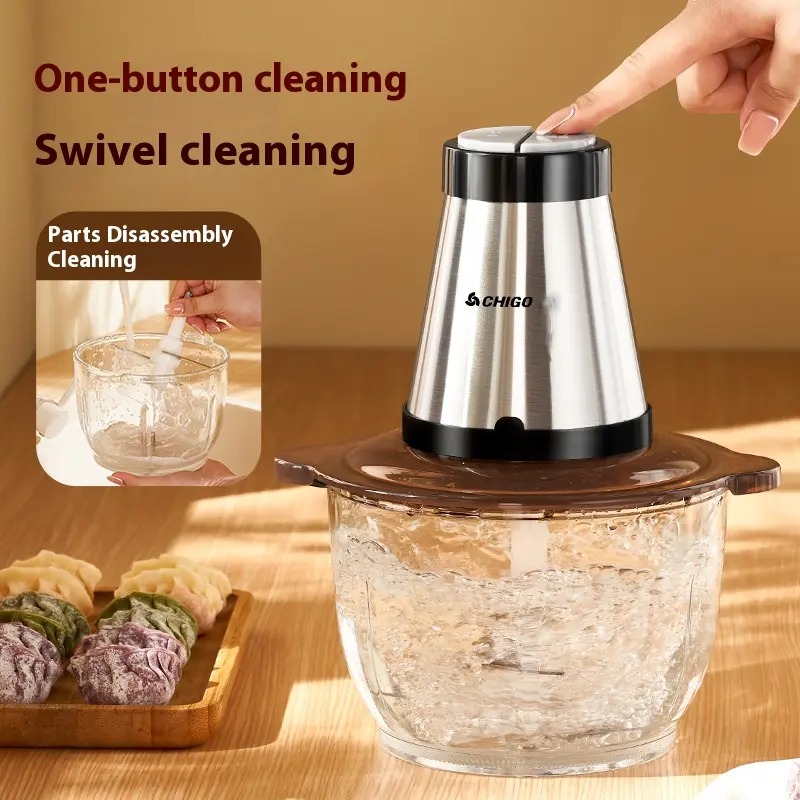 Meat Grinder Household Electric Stainless Steel Fillings Vegetable Minced Meat Meat Slicer
