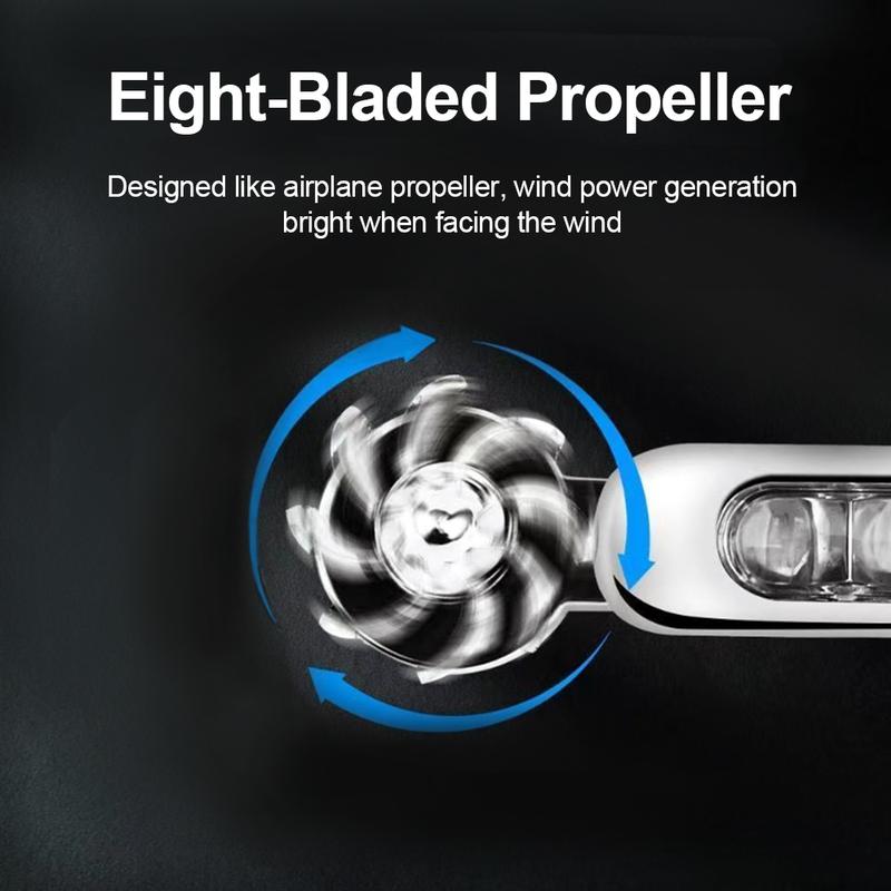Product Introduction of 2Pcs Car Wind Powered LED DRL Daytime Running Lights Creative Auto Auxiliary Lighting Rotation Fan Lamp Automobile Day Time Headlights #469870 39