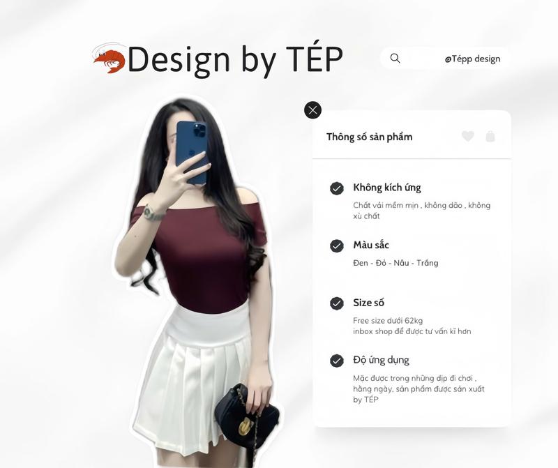 Áo Thun Trễ Vai Ngắn Tay 5973 Tép - Thời trang Nữ ( Women ) Áo Crop Top , T- Shirt