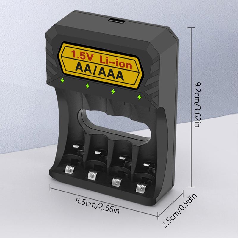 Product Introduction of LED Indicator Lithium Battery Charger for Triple A/ AA Rechargeable Batteries 0