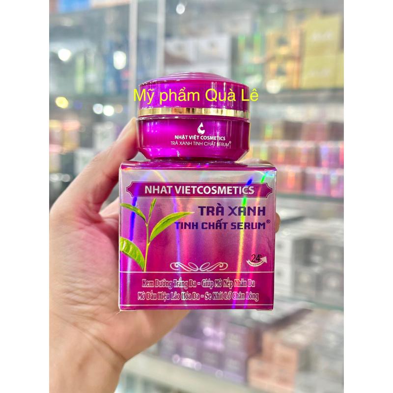 ( ) kem trà xanh tinh chất serum dưỡng trắng da,mờ nếp nhăn,mờ dấu hiệu lão hóa và thu nhỏ lỗ chân lông hủ 10g