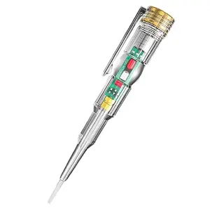 Obeng Tespen Listrik Test Minus Sensor Detektor Lampu LED Hijau Merah Tes pen Tester Viral Standar untuk Memastikan Kabel Listrik yang Putus di Rumah