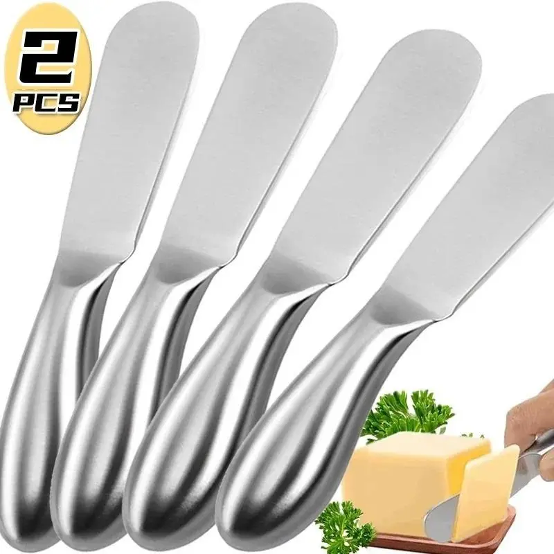 1/2Pcs Stainless Steel Butter Cheese Cutter Multifunctional Portable Durable Jam Cream Knives Household Kitchen Tools