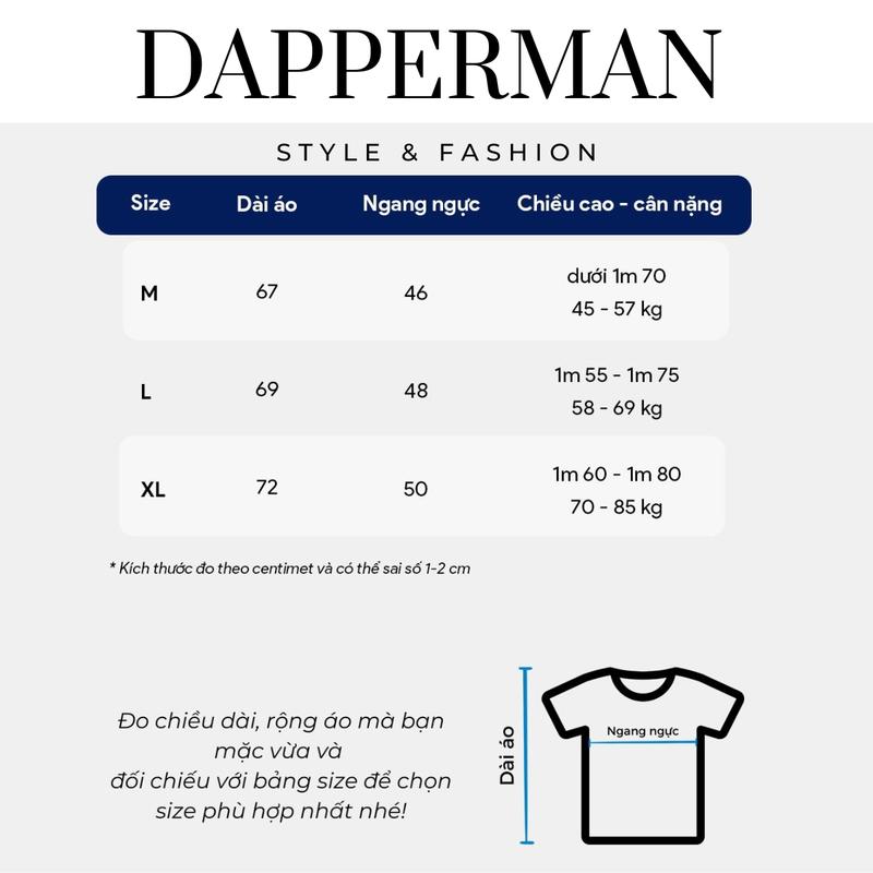 Áo thể thao nam tay ngắn cotton 4 chiều thoáng khí ôm body trẻ trung năng động DAPPERMAN 5