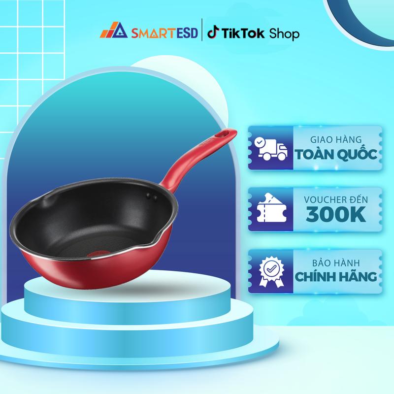 Chảo Chiên Sâu Lòng Tefal So Chef 24cm (G1358495) - Dùng Cho Mọi Loại Bếp - Hàng Chính Hãng - Bảo Hành 24 Tháng