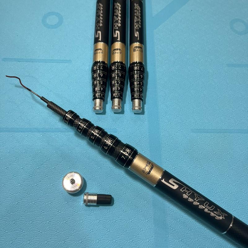 Cần Câu Tay 5 Trong 1 - 3,6 - 7,2 Mét - Carbon, Độ Cứng 6H, Tùy Chỉnh 5 Độ Dài Ngắn Để Câu, Đa Năng. Tặng Kèm Phao Đài, Lưỡi Câu, Dây Trục Sẵn, Ngọn Phụ